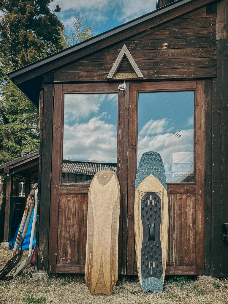 Koya snowcraft started n a shed, like most DIY snowboard making!